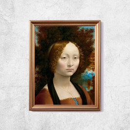 Leonardo Da Vinci Ginevra De Benci Viejo Arte Famo