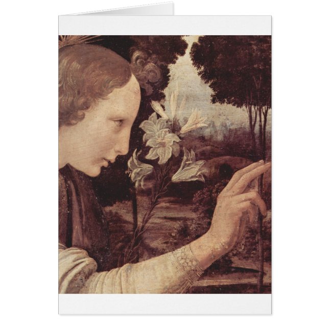Leonardo da Vinci que pinta circa 1472-1475 (Frente)
