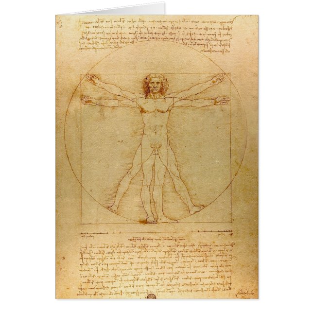 Leonardo Da Vinci, Vitruviano, Golden Ratio (Frente)