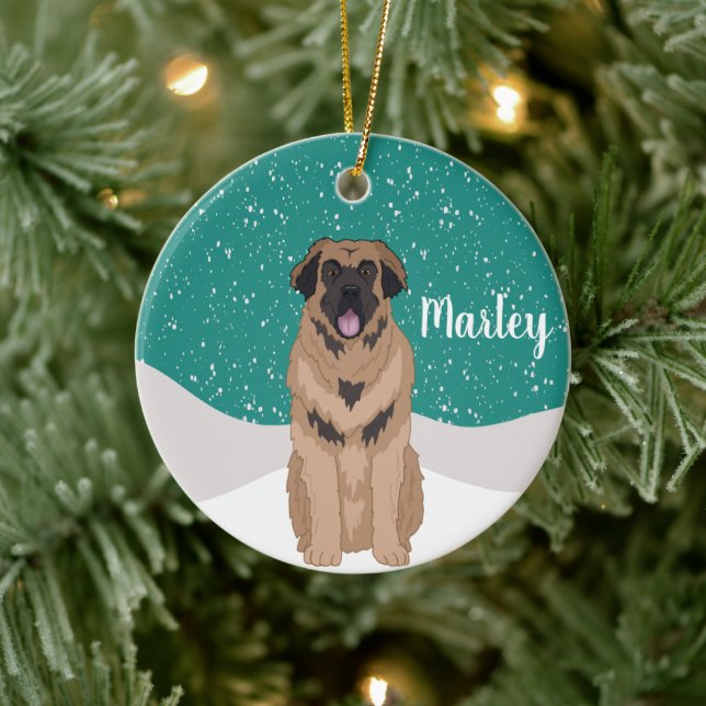  Leonberger Navidades Ornamento cerámico (Árbol)