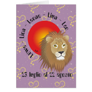 Leone 23 luglio al 22 Biglietti d'auguri