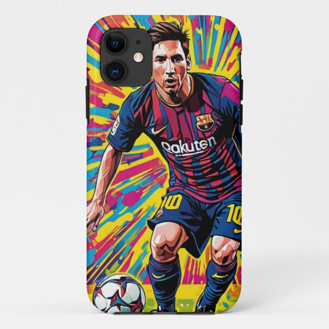 Leonel Messi En Wpap Fundas para iPhone / iPad (Reverso)