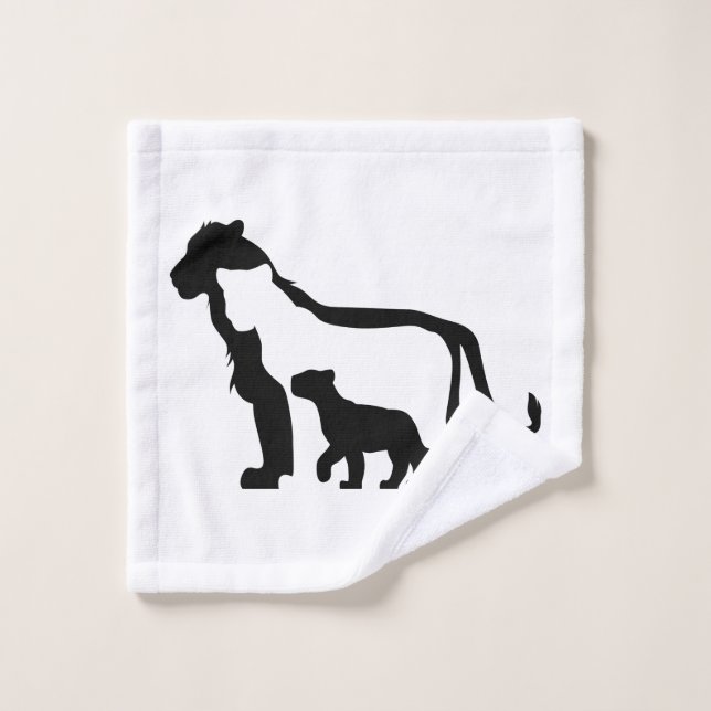 Leones blancos y negros (Toallita)