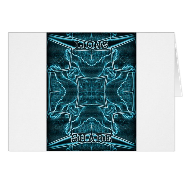 Leones comparten arte Imprimir (Anverso (Horizontal))