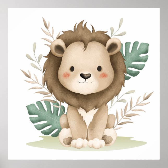 Leones de león y decoración de Boho (Frente)