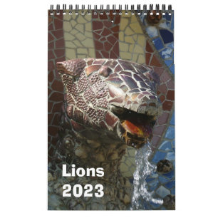 Leones en el calendario de arquitectura 2023