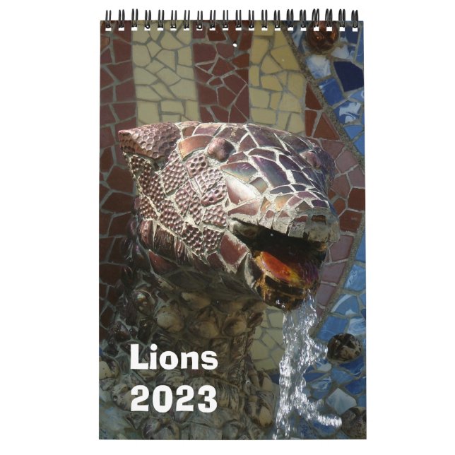 Leones en el calendario de arquitectura 2023 (Tapa)