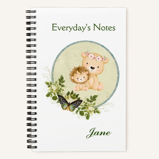 Leones lindos - cuaderno en espiral (Anverso)