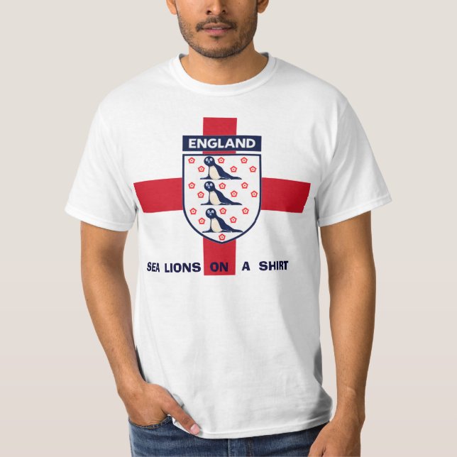 LEONES MARINOS DE INGLATERRA EN UNA CAMISETA DE LA (Anverso)
