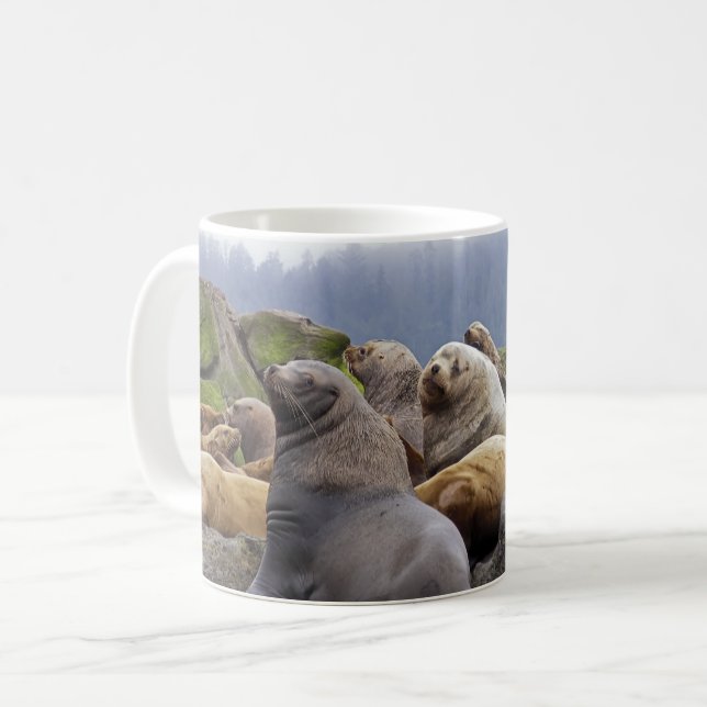 Leones Marinos de Steller - Tazas (Anverso izquierdo)