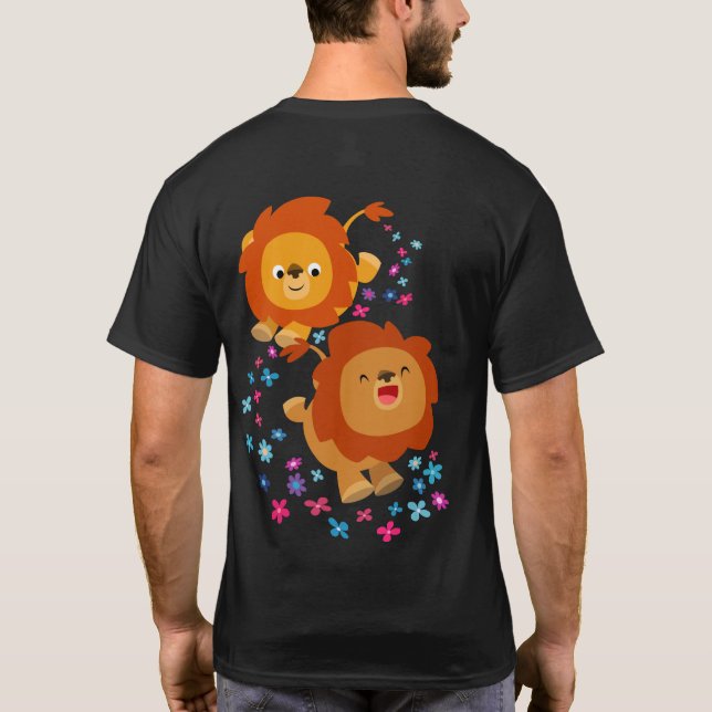 Leones Personalizados En La Camiseta Del Jardín (A (Reverso)