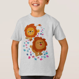 Leones Personalizados En La Camiseta Infantil Del 