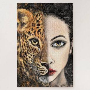 Leopard Chica - Emotion Jigsaw Puzzle - Pintura