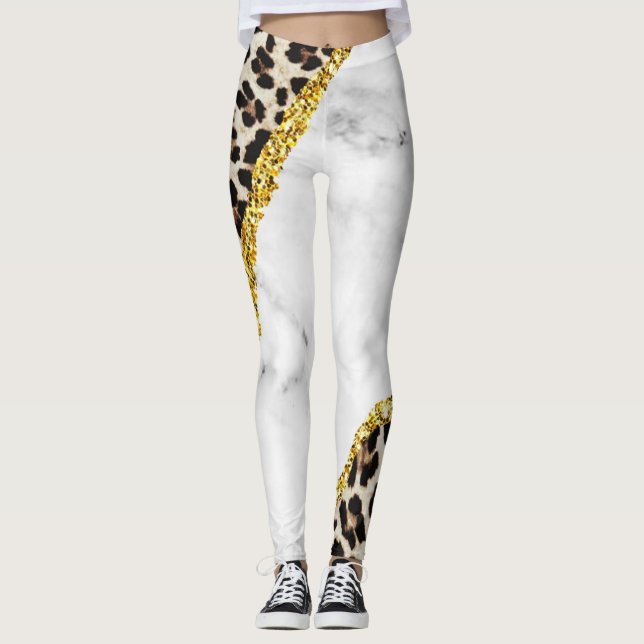 Leopard Chick Sport Leggings (Anverso)