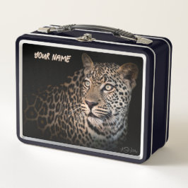 Leopard Gaze Lunch Box - Personalizado Safari Gift