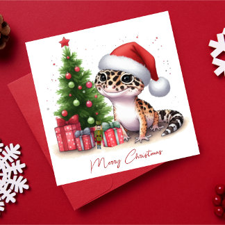 Leopard Gecko Feliz Navidad