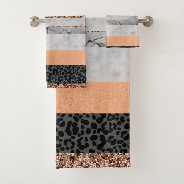 Leopard Marble Glitter Stripes Glam 3 (In situ)