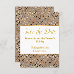 LEOPARD METALLIC SPOT RESPONDE TARJETA RSVP