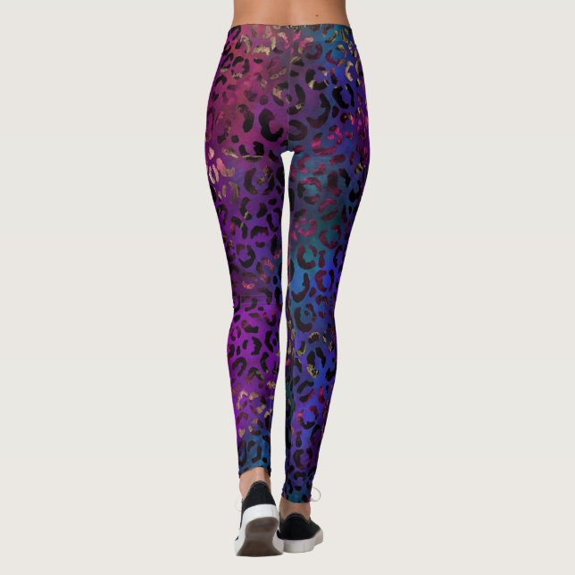 Leopard Paint Series Design 16 Leggings (Reverso)