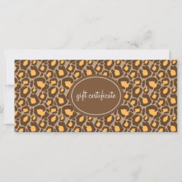 Leopard Print Boutique Style Certificados de regal