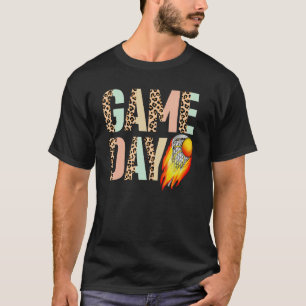 Leopard Print Lacrosse Mom Camisetas For Women Gam