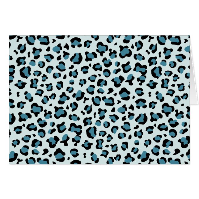 Leopard Print, Leopard Spots, Blue Leopard (Anverso (Horizontal))