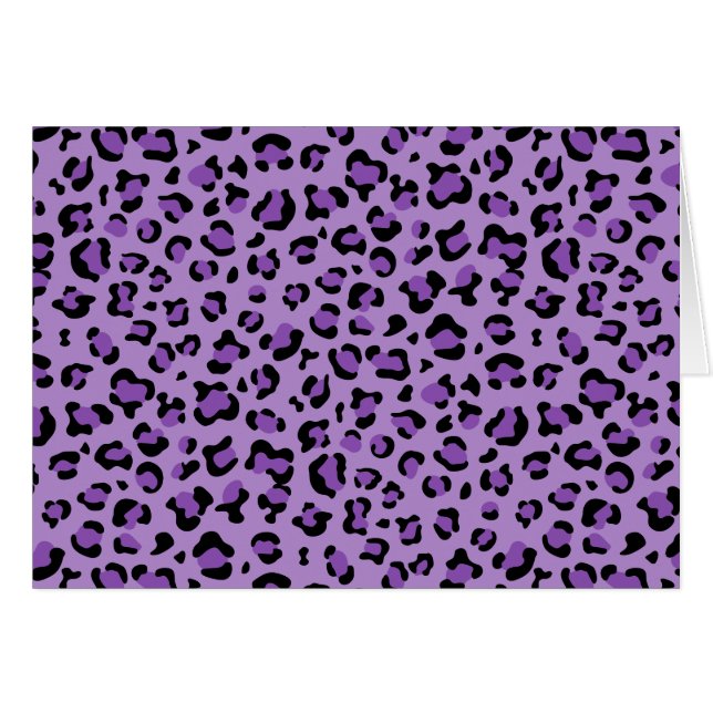 Leopard Print, Leopard Spots, Purple Leopard (Anverso (Horizontal))