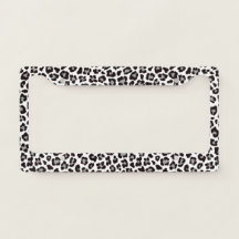 Leopard Print Skin Texture Pattern Black & White