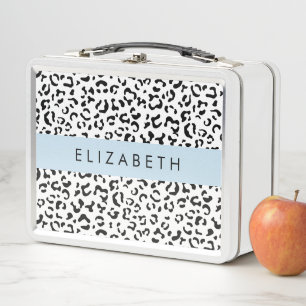 Leopard Print, Spots, Black And White, Tu Nombre