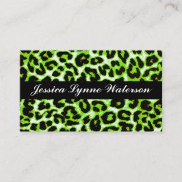 Leopard Print tarjetas profesionales modernas