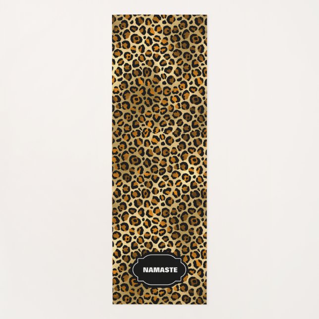 LEOPARD PRINT Yoga Mat ecológico (Anverso)