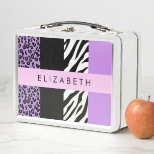 Leopard Print, Zebra Print, Purple, Tu Nombre