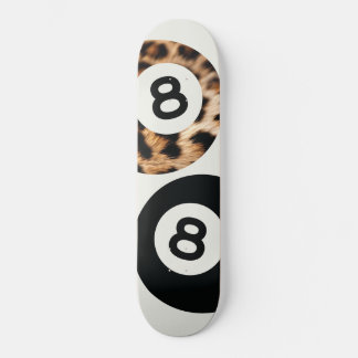 Leopardo 8 Moda de bolas Estética Skateboard Wall