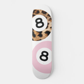 Leopardo 8 Moda de bolas Estética Skateboard Wall