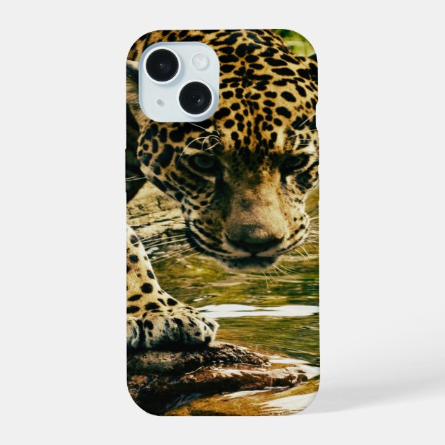 Leopardo cruzando una corriente (Reverso )
