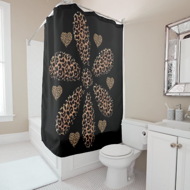 Leopardo de cortina de ducha (In situ)