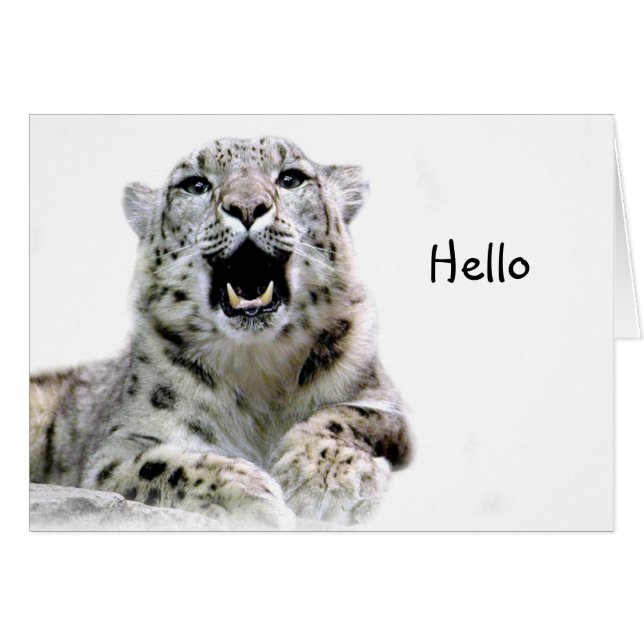 Leopardo de la nieve (Anverso (Horizontal))