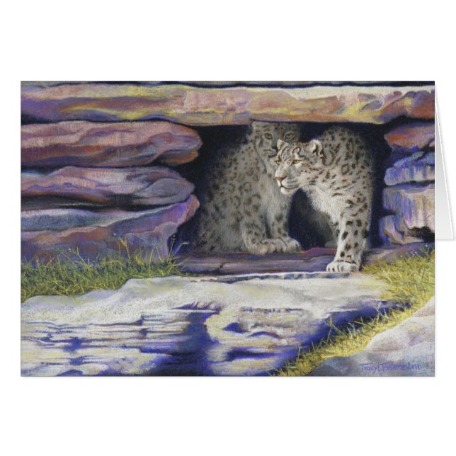 Leopardo de la nieve (Anverso (Horizontal))
