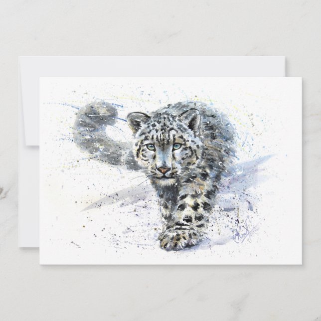 Leopardo de la nieve (Anverso)