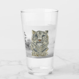 Leopardo de la Nieve Pintado A Mano