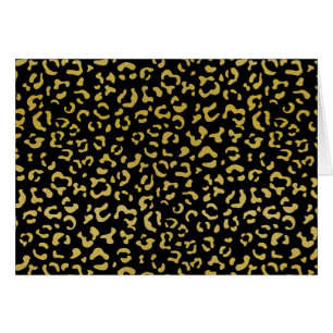 Leopardo de oro, Purpurina de oro, patrón de leopa