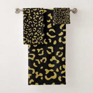 Leopardo de oro, Purpurina de oro, patrón de leopa