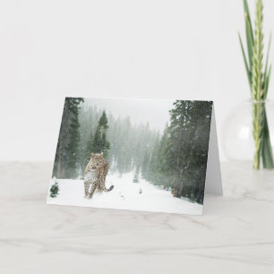 LEOPARDO doblado NOTECARD de la tarjeta de nota