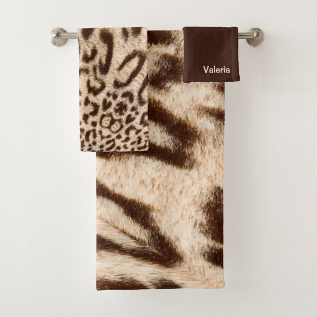 Leopardo Fur Design con nombre (In situ)