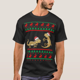 Leopardo Gecko Navidades feos Sweater Funny Lizard
