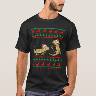 Leopardo Gecko Navidades feos Sweater Funny Lizard