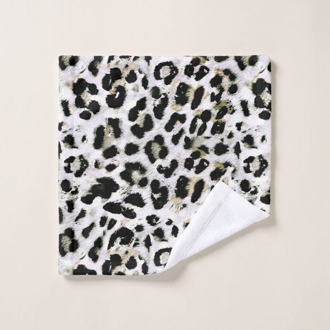 Leopardo - huella animal manchada (Toallita)