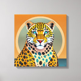 Leopardo - Impresión de arte de lienzo envuelto
