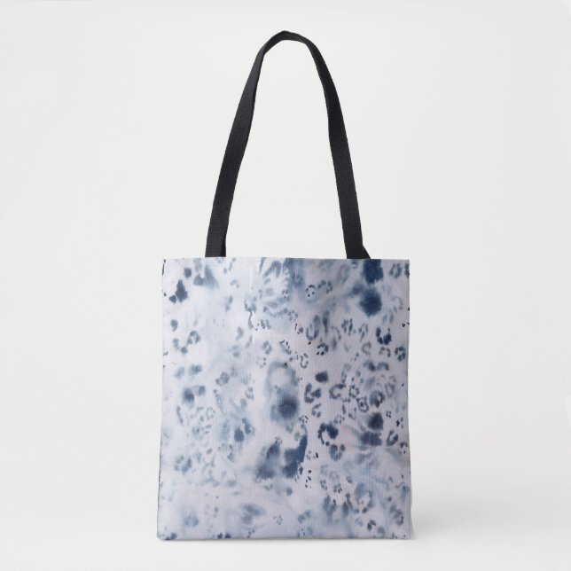 Leopardo marino azul bolsa de tote animal chita (Anverso)