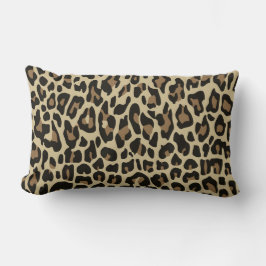 Leopardo marrón chita animal tira almohada